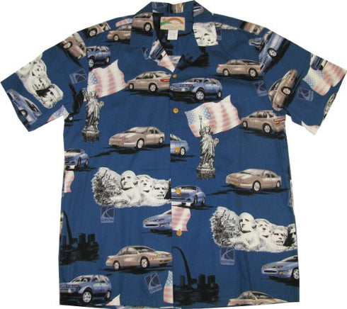 Saturn Men's Paradise Found Hawaiian Aloha Cotton Shirt